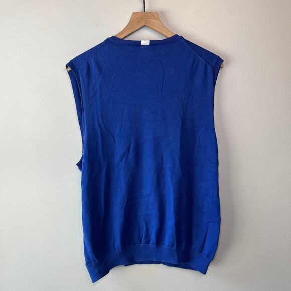 RLX Ralph Lauren Men's Cotton Sweater Vest Blue Size X-Large - Picture 3 of 3